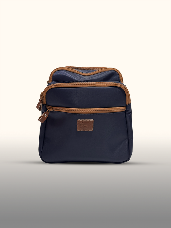 Mochila cruzada Azul — frente