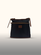 Crossbody 7629 Negro/Café — frente
