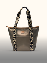 Tote bag Taupe animal print — tiras