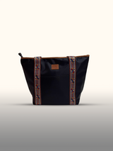 Tote bag Negro/café — frente