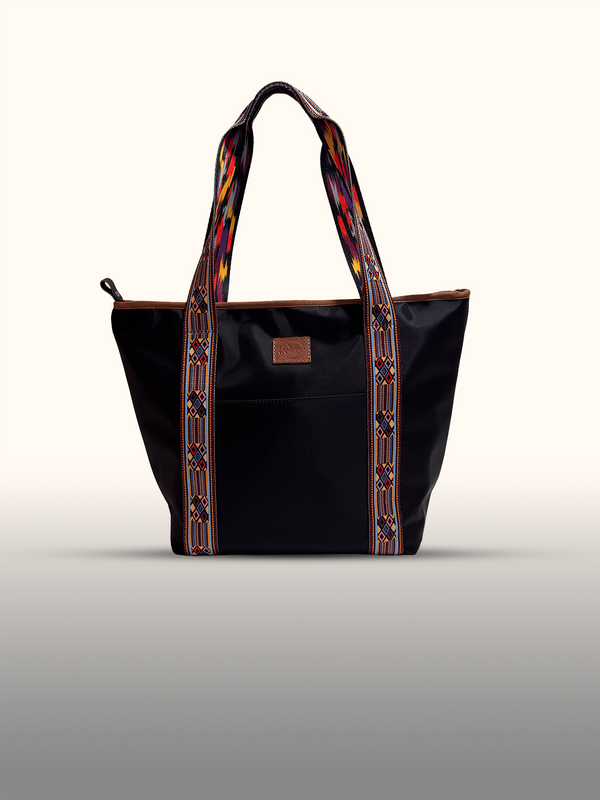 Tote bag Negro/café — tiras