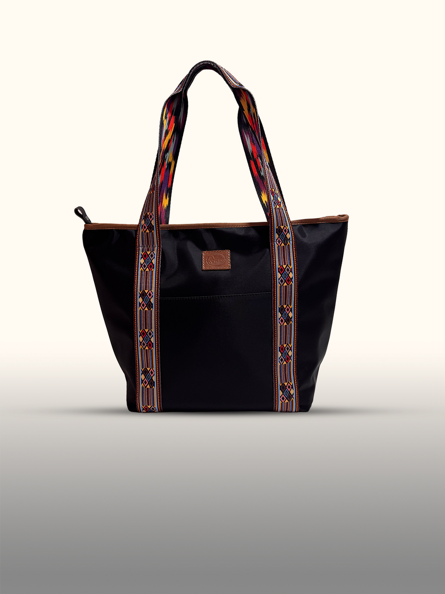 Tote bag Negro/café — tiras