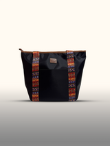 Tote bag Negro/rojo — frente