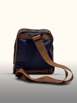 Mochila cruzada Azul — espalda