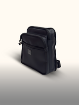 Mochila cruzada Negro — costado