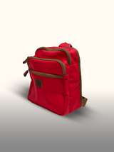 Mochila cruzada Rojo — costado