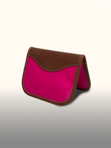 Porta-Pasaporte Fucsia — costado