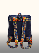 Mochila portalaptop Azul — Espalda