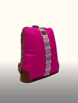 Mochila portalaptop Fucsia — Costado
