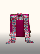 Mochila portalaptop Fucsia — Espalda