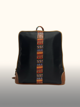 Mochila portalaptop Negro/Café — Frente