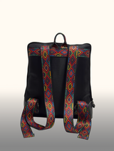 Mochila portalaptop Negro/Rojo — Espalda