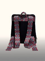 Mochila portalaptop Negro/Rosado — Espalda
