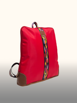 Mochila portalaptop Rojo — Costado