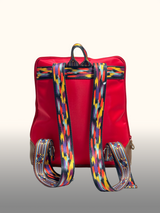 Mochila portalaptop Rojo — Espalda