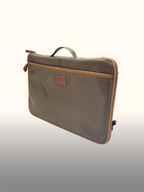 Portalaptop Slim Taupe — costado