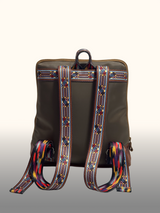 Mochila portalaptop Taupe — Espalda