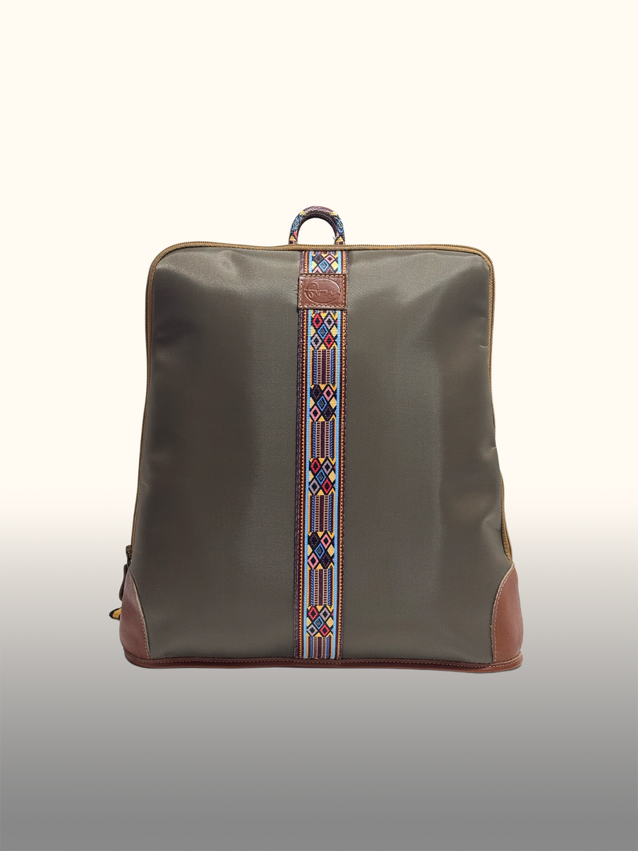 Mochila portalaptop Taupe — Frente