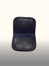 Tarjetero pequeño Azul/Negro — interior