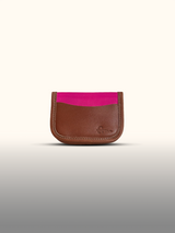 Tarjetero pequeño Fucsia — frente